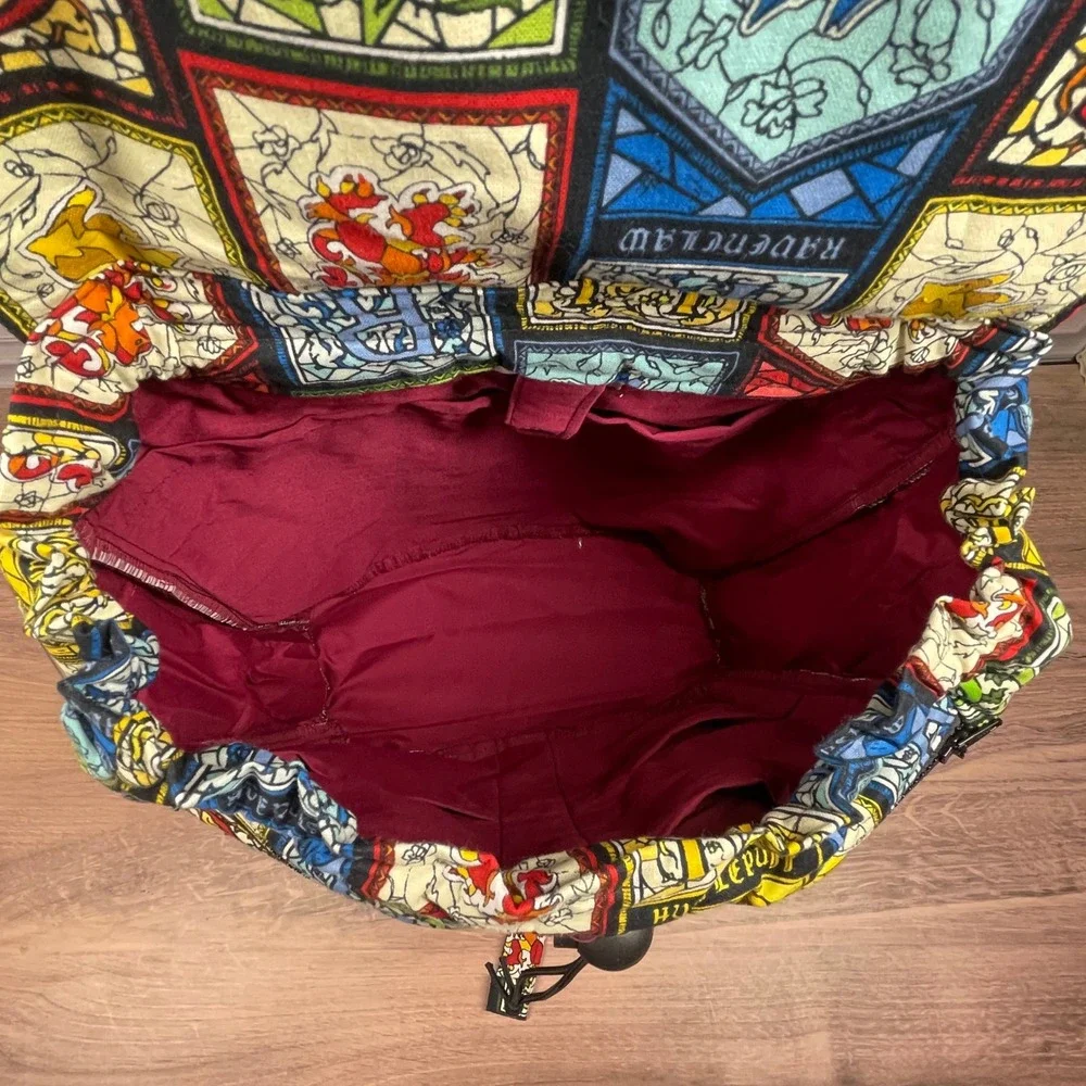 Lara Howe Designs Handmade Harry Potter Hogwarts Backpack with Gryffinoor Patch
